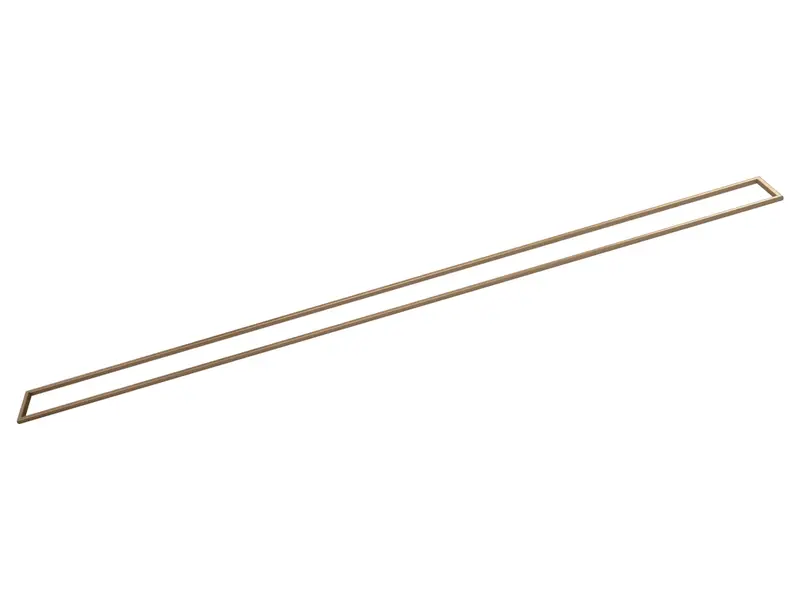 Wedi - Linear Shower Grate Frame Fundo Drain Cover Stainless Steel Brushed Brass B43 - 1/4" x 2-9/16" x 43-25/32"