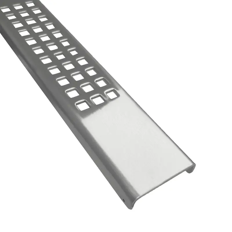 Wedi - Linear Drain Grate Fundo CP31 Stainless Steel Polished Chrome 1-13/16" x 31-1/8"