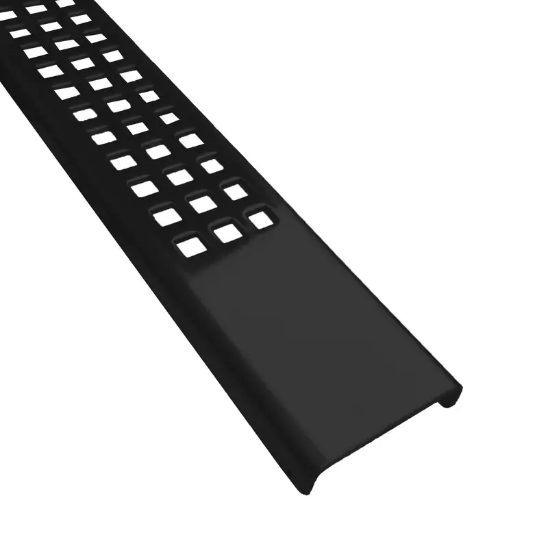Wedi - Linear Drain Grate Fundo MBP35 Stainless Steel Matte Black 1-13/16" x 35-1/16"