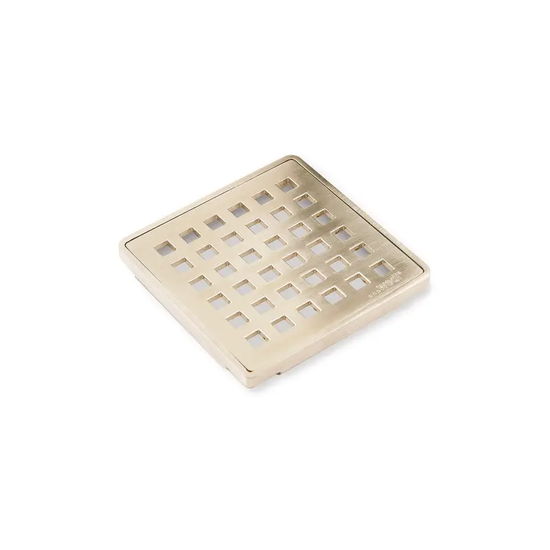 Wedi - Drain Grate Fundo Stainless Steel Natural Champagne 3-3/4" x 3-3/4"
