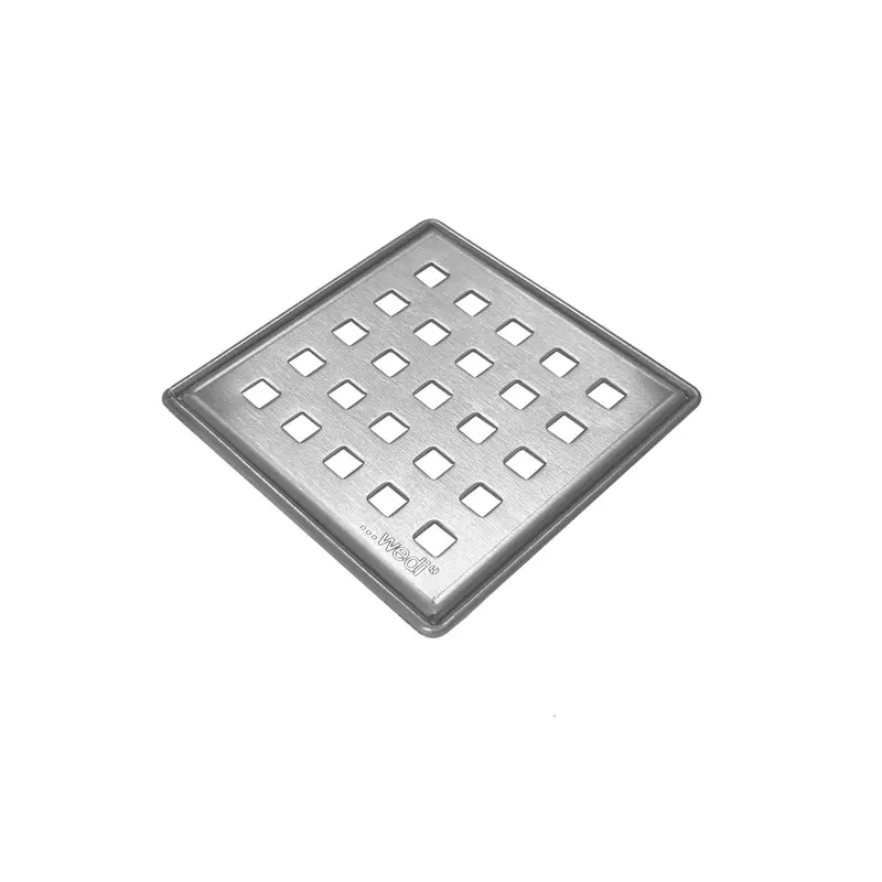 Wedi - Drain Grate S-DRY DCSS Brushed/Buffed Stainless Steel 3-3/4" x 3-3/4"