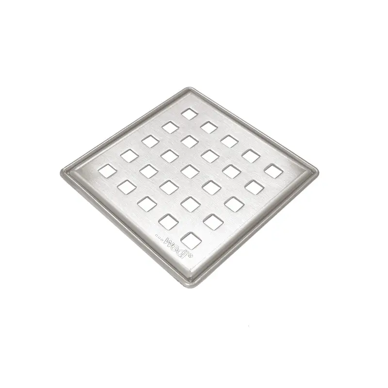 Wedi - Drain Grate S-DRY DCC Stainless Steel Brushed/Buffed Chrome 3-3/4" x 3-3/4"