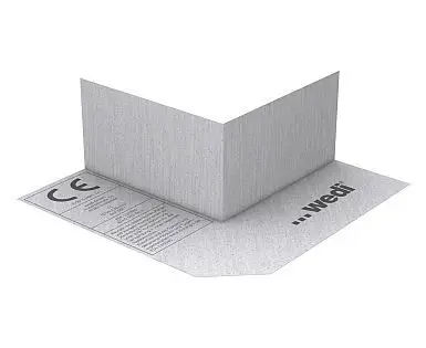 Wedi - Outside Corner Sealing Tape - Fleece Laminated - 4-3/4" x 4-3/4" x 2-1/4"
