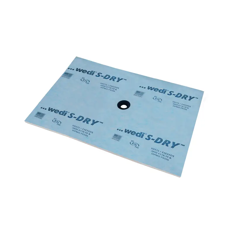 Wedi - Shower Base S-DRY with Center Outlet Position 48" x 72"