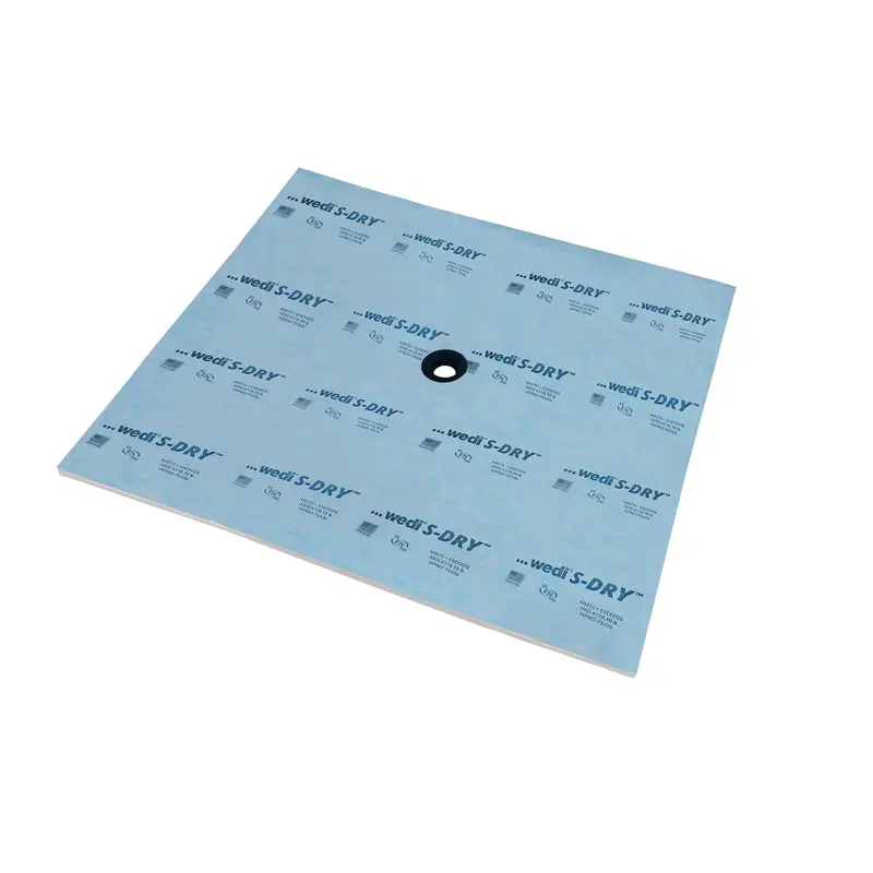 Wedi - Shower Base S-DRY with Center Outlet Position 72" x 72"