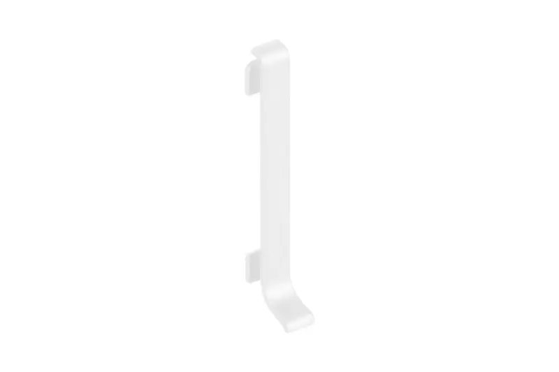 Schluter - DESIGNBASE-SL End Cap Connector - Aluminum Matte Bright White 2-3/8" (60 mm)