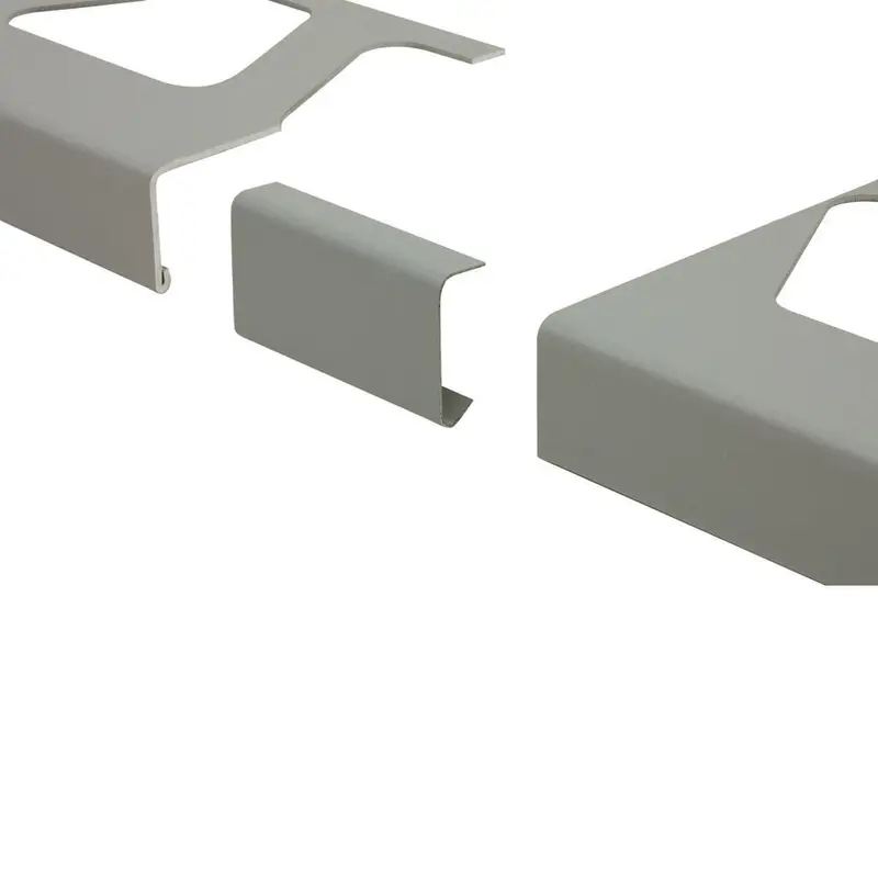 Schluter BARA-RW Connector for Balcony Edging Profile Aluminum Classic Grey 9/16" (15 mm)