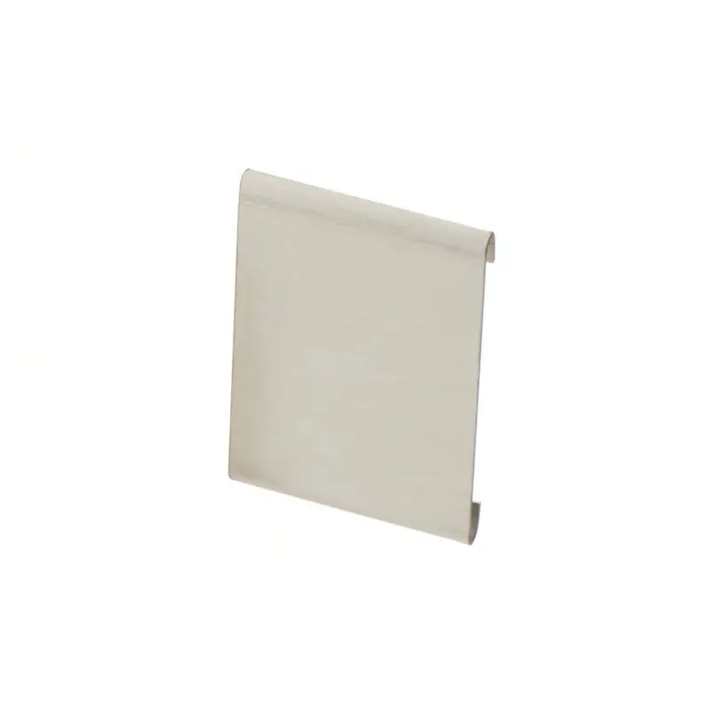 Schluter SCHIENE-STEP Countertop/Stairs Connector with 1-1/2" Vertical Leg Stainless Steel (V2) Brushed 7/16" (11 mm)