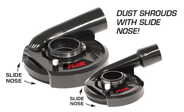 Pearl Abrasive - Vacu-Guard Dust Shroud Slide Nose 4-1/2" & 5"