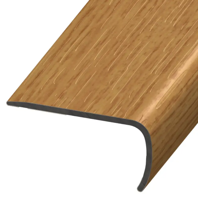 Versatrim - Stair Nose Standard VersaEdge PVC #185 Sherwood Oak 1" (25.4 mm) x 2" x 94"