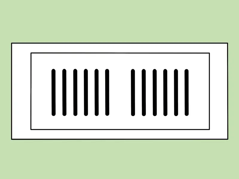 Vidar Hardwood American Oak Sky Matte Floor Vent 4" x 10"