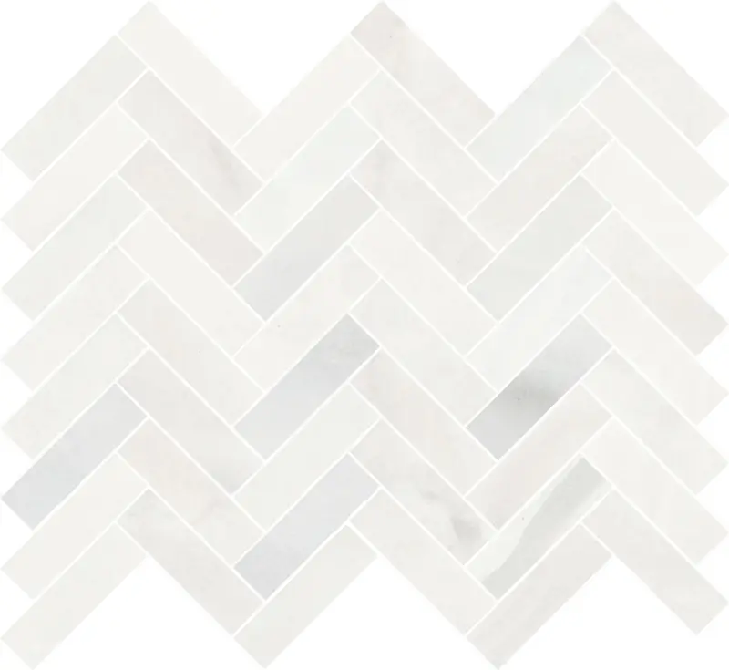 Italbec Mosaic Vera Vena White Onyx Polished 1" x 3"