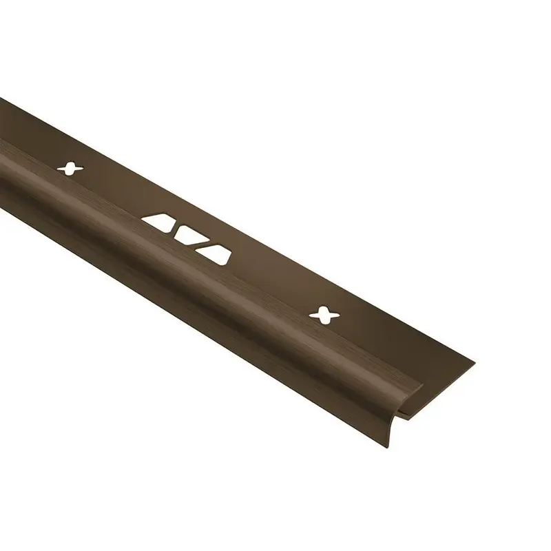 Schluter - VINPRO-RO Bullnose - Aluminum Anodized Brushed Antique Bronze 5/32" (4 mm) x 8' 2-1/2"