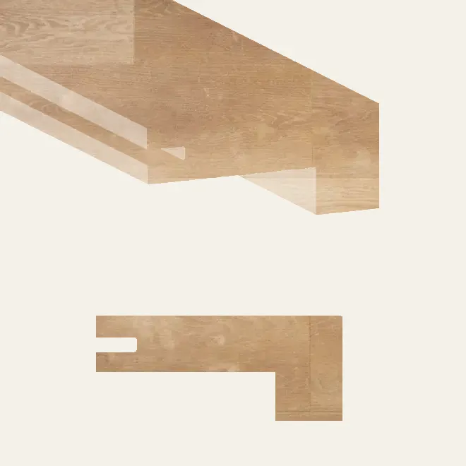 Grandeur Flooring Vinyl Ultimate Friday Harbor Square Stair Nose 94-1/2"