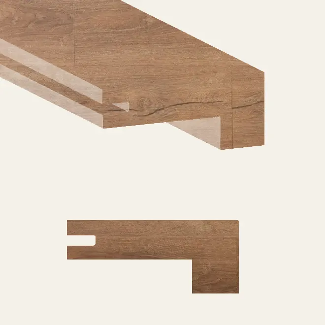 Grandeur Flooring Vinyl Ultimate High Park Square Stair Nose 94-1/2"