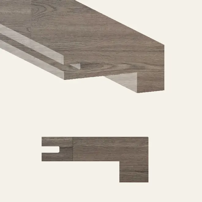 Grandeur Flooring Vinyl Ultimate Lakeshore BLVD Square Stair Nose 94-1/2"