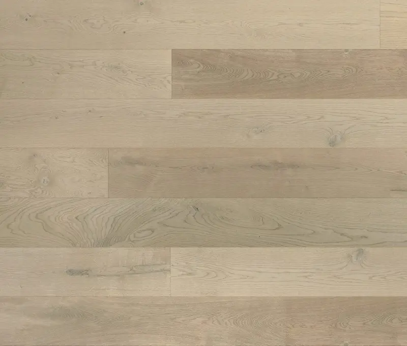 Lauzon Collection Engineered Hardwood Crema Ultra-Matte European White Oak Character 8" - 9/16"