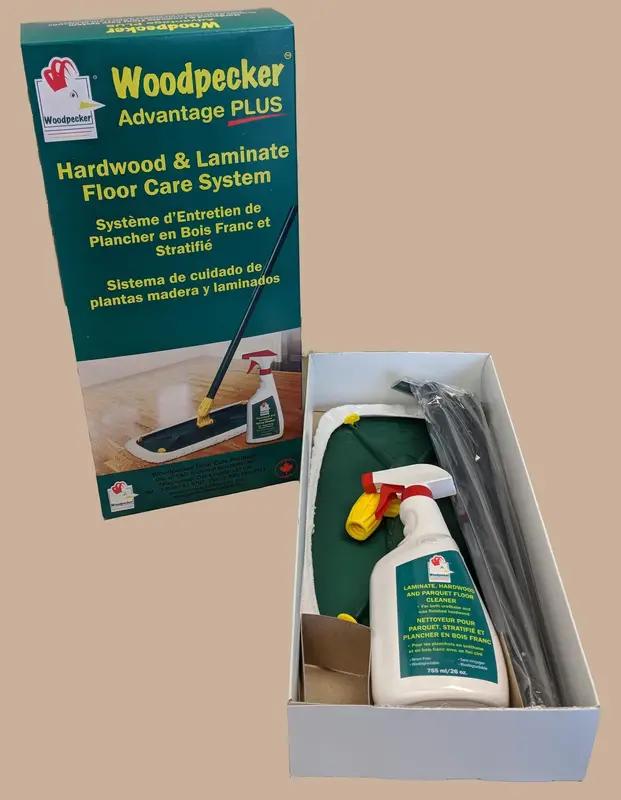R&D - Woodpecker Advantage Plus Hardwood and Laminate Floor Care System