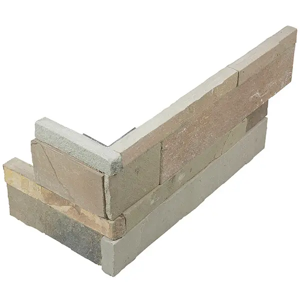 Ledger Stone - African Dune Assembled Corner 6x18