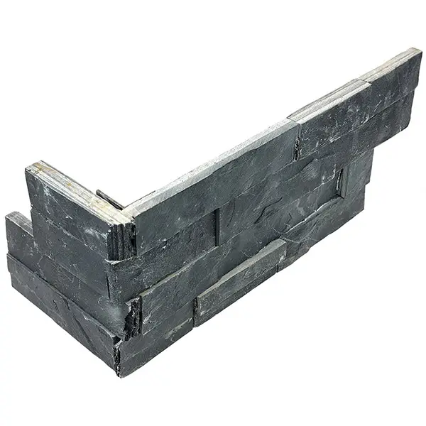 Ledger Stone - Carbon Assembled Corner 6x18