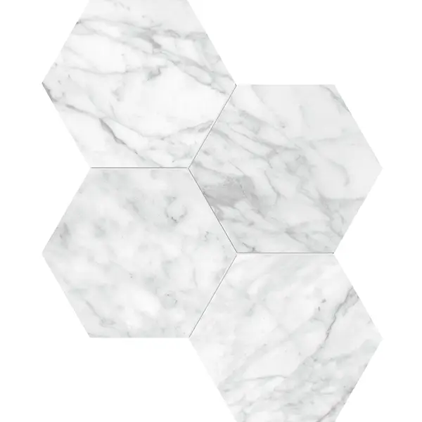 Valencia - Carrara Gioia 6 Hexagons Polished