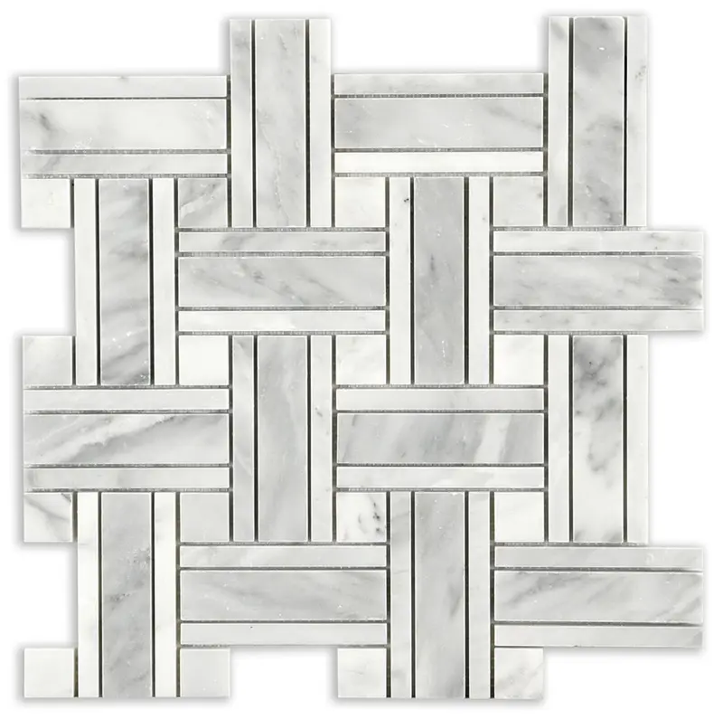MARBLE Oriental White Basketweave Polished