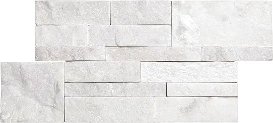 QUARTZITE Snow White 7" x 14" Split Face