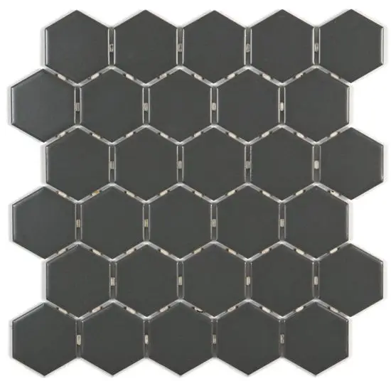 ONTARIO Dark Grey 2" Hexagon Matte