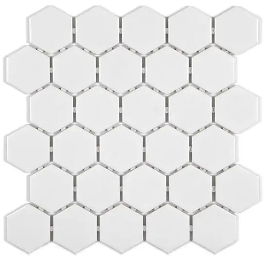 ONTARIO Snow White 2" Hexagon Matte