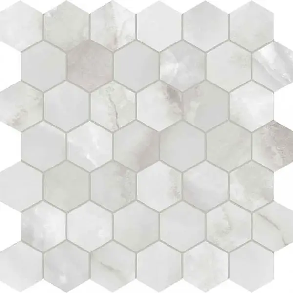 Valencia - Onyx Nuvolato 2 Hexagon Mosaic Honed
